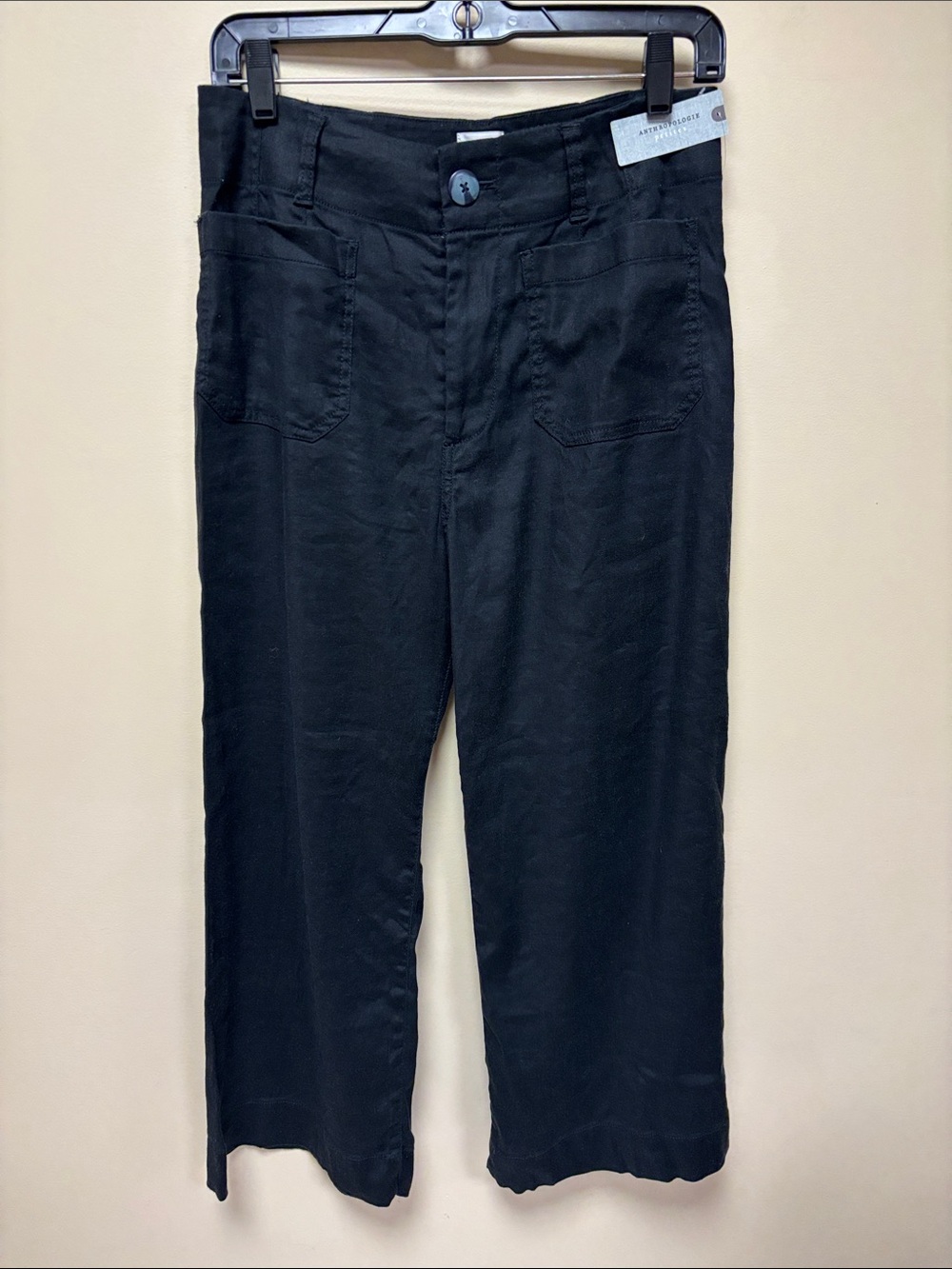 Anthropologie Maeve The Colette black pants size 28 petite NWT
